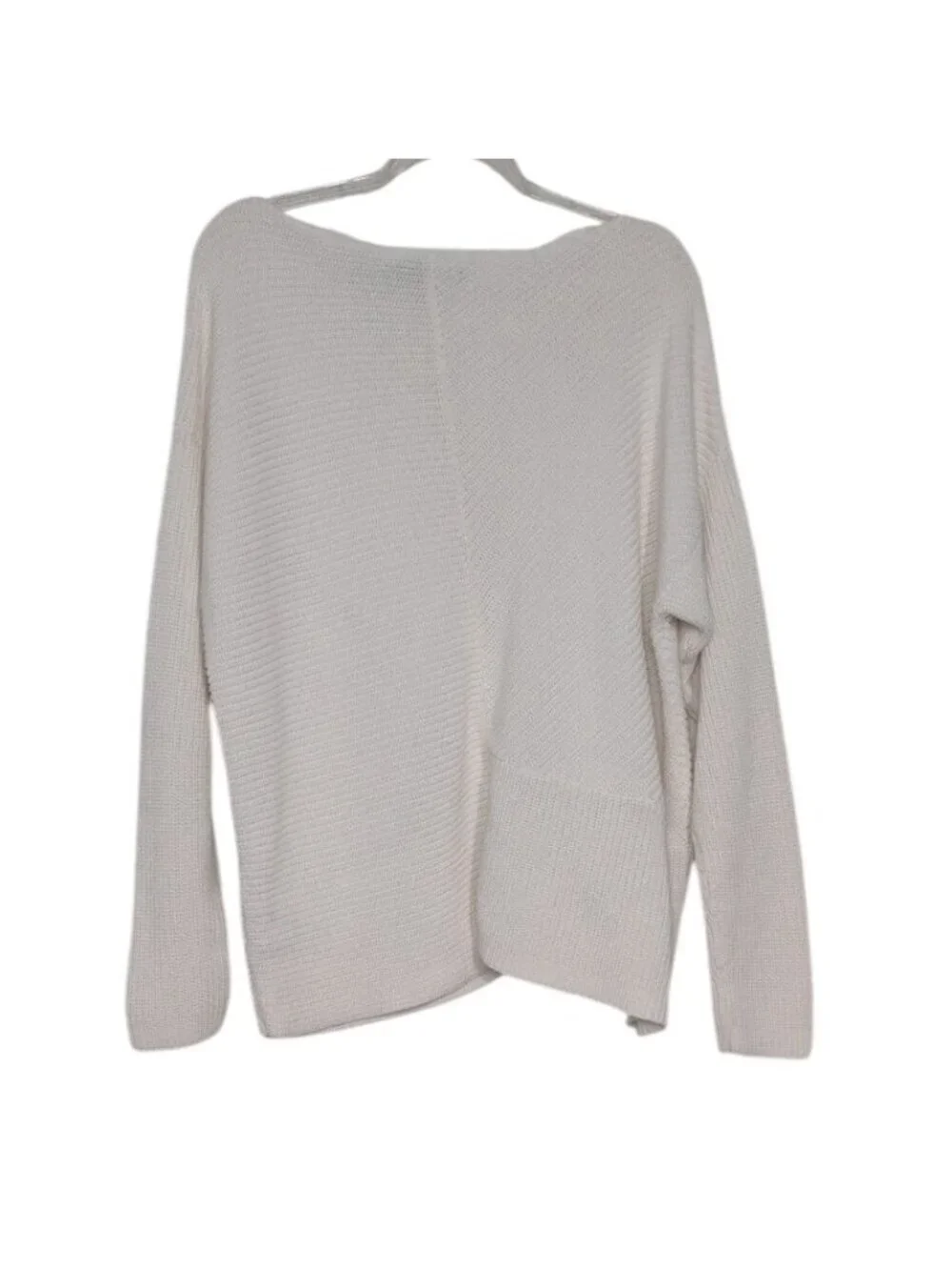 Lauren Ralph Lauren Ribbed Sweater Womens Size Large White Neutral Coastal